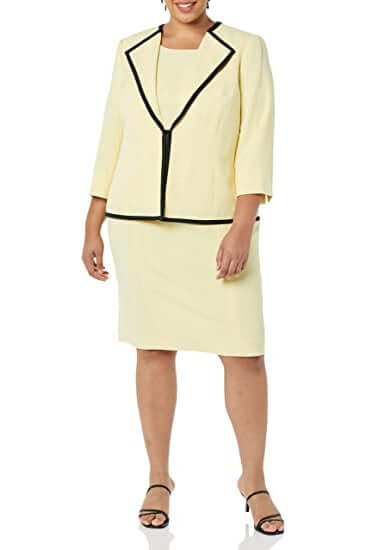 Le Suit 50039925 Short Plus Size Jacket Dress