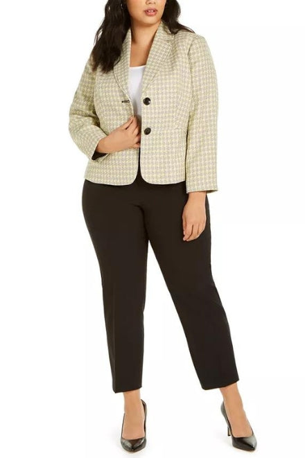 Le Suit 50039953 Long Formal Plus Size Jacket Pant Suit