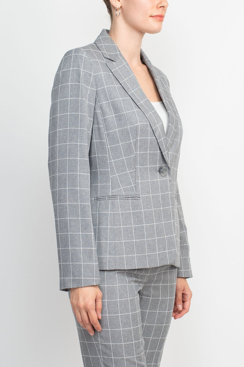 Le Suit 50040123 Long Formal Two Piece Set Jacket Pant Suit