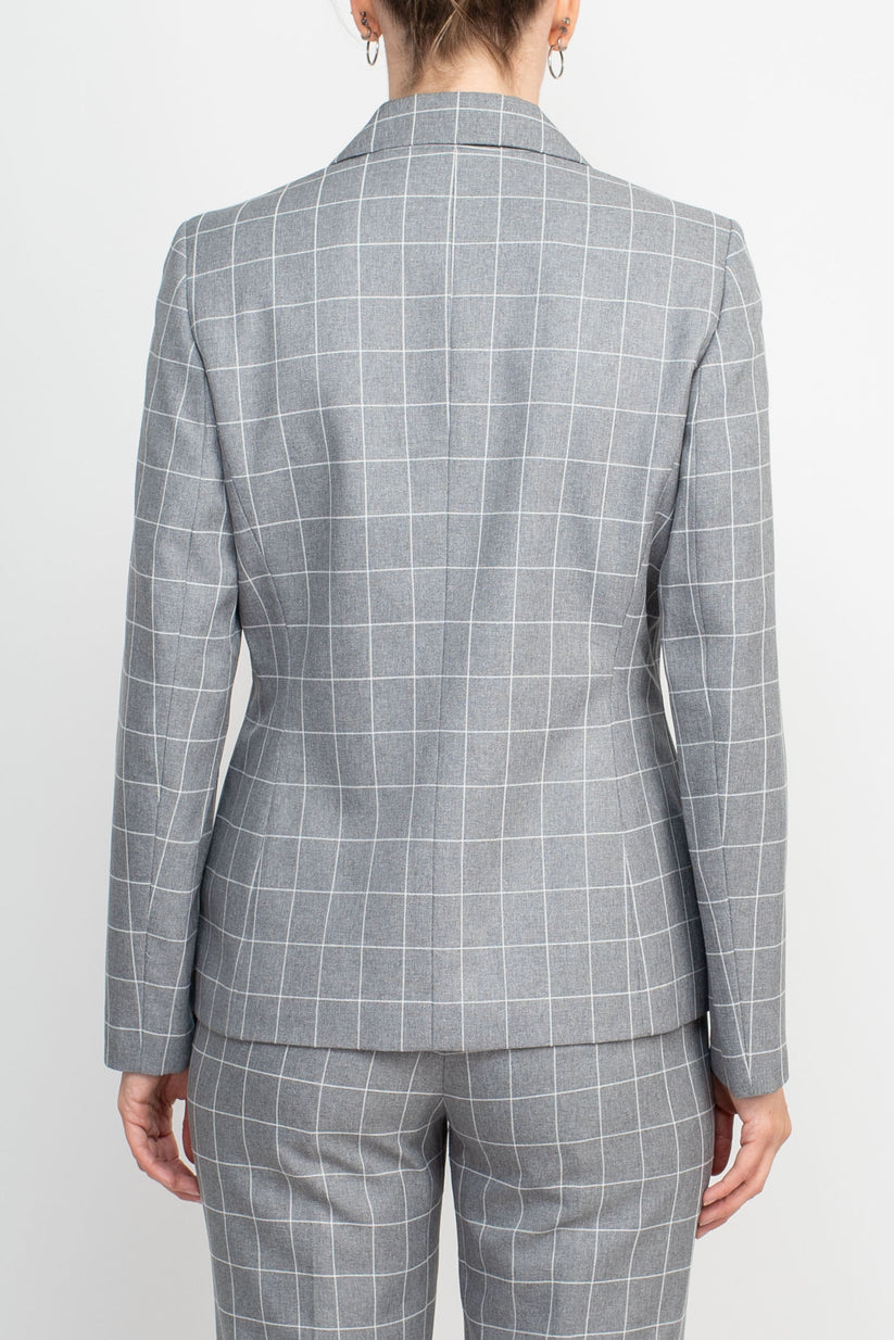 Le Suit 50040123 Long Formal Two Piece Set Jacket Pant Suit
