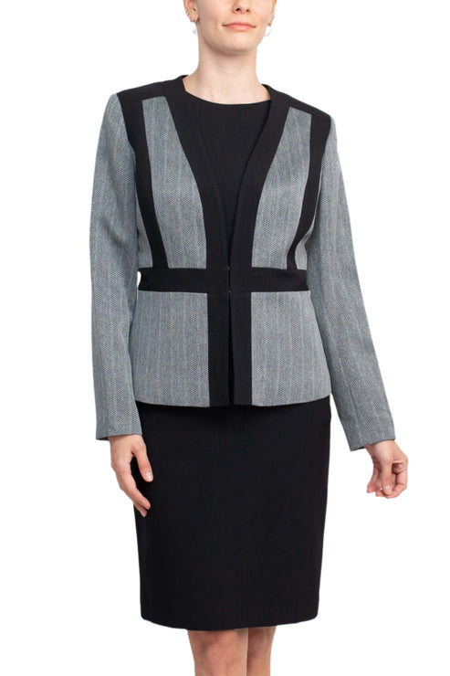 Le Suit 50040167 Long Sleeve Jacket Short Cocktail Dress
