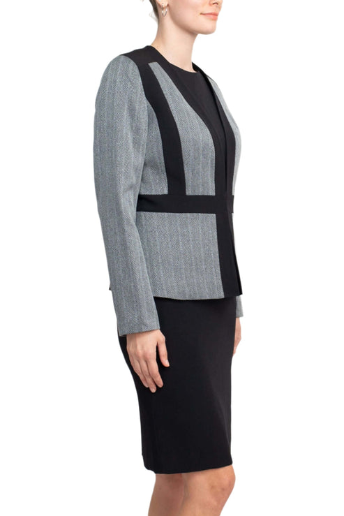 Le Suit 50040167 Long Sleeve Jacket Short Cocktail Dress