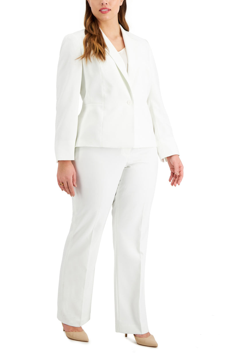 Le Suit 50040457 Plus Size Collar Button Long Formal Pant Suit
