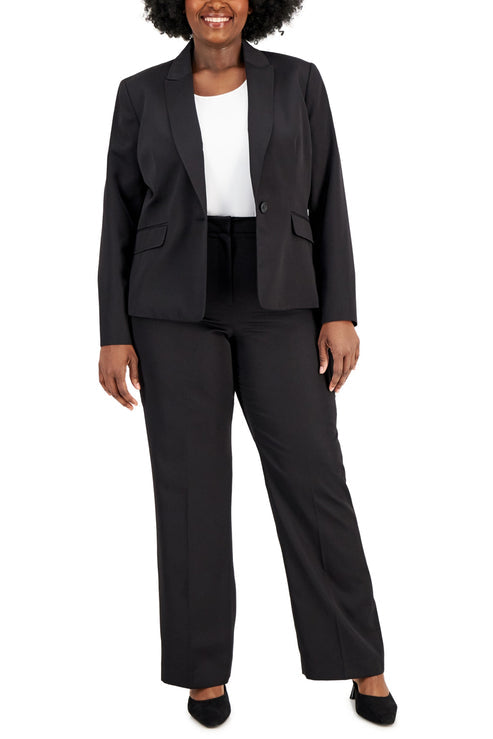 Le Suit 50040561 Plus Size Long Sleeve Formal Pant Suit