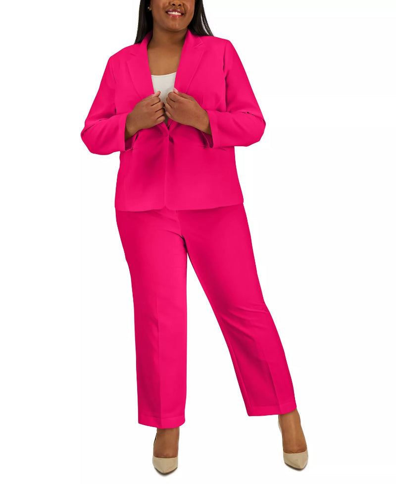 Plus Size Dresses Long Formal Plus Size Pant Suit Le Suit 50041009 Lipstick