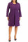 Plus Size Dresses Plus Size Long Sleeve Cocktail Dress Plum