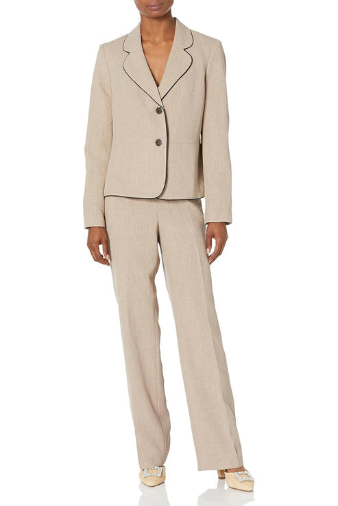 Le Suit 50041524 Formal Long Sleeve Petite Two Piece Pant Suit