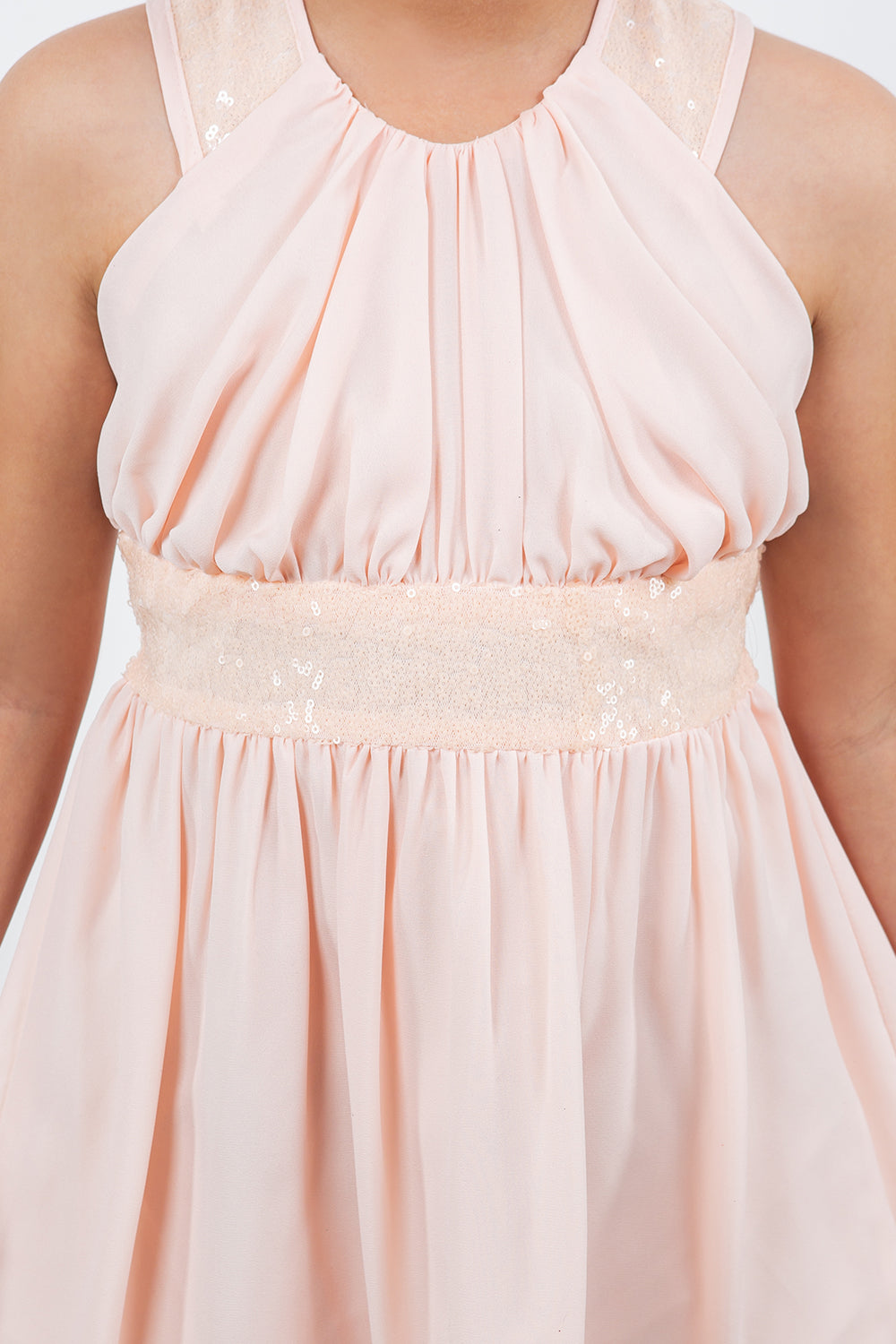 Flower Girl Dresses Short A Line Sequin Flower Girl Dress BlusH