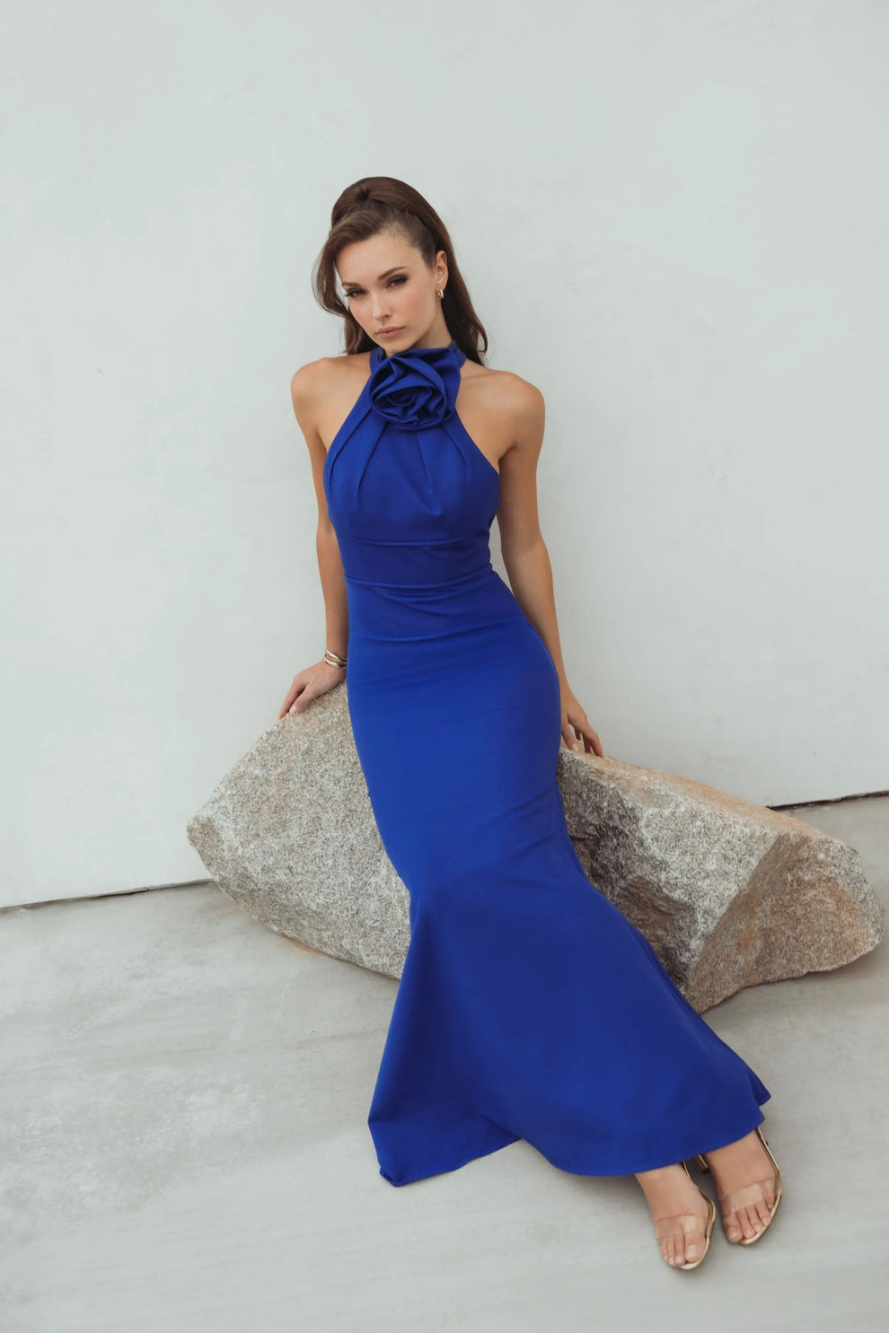 3D Floral Long Dress Formal Prom Mac Duggal 50053 – The Dress Outlet