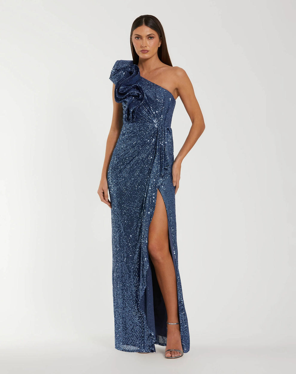 Prom Dresses Sequin Long Formal Fitted Prom Dress Ocean