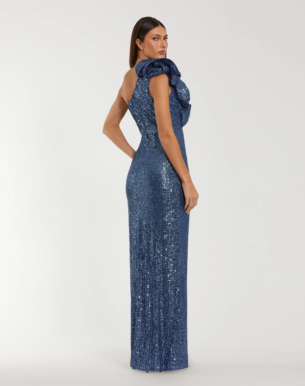 Prom Dresses Sequin Long Formal Fitted Prom Dress Ocean