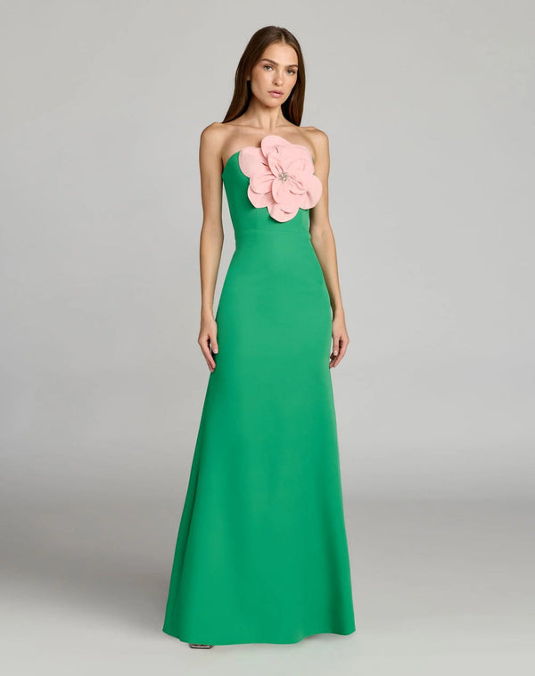 Strapless Long Crepe Prom Dress by Mac Duggal 50122