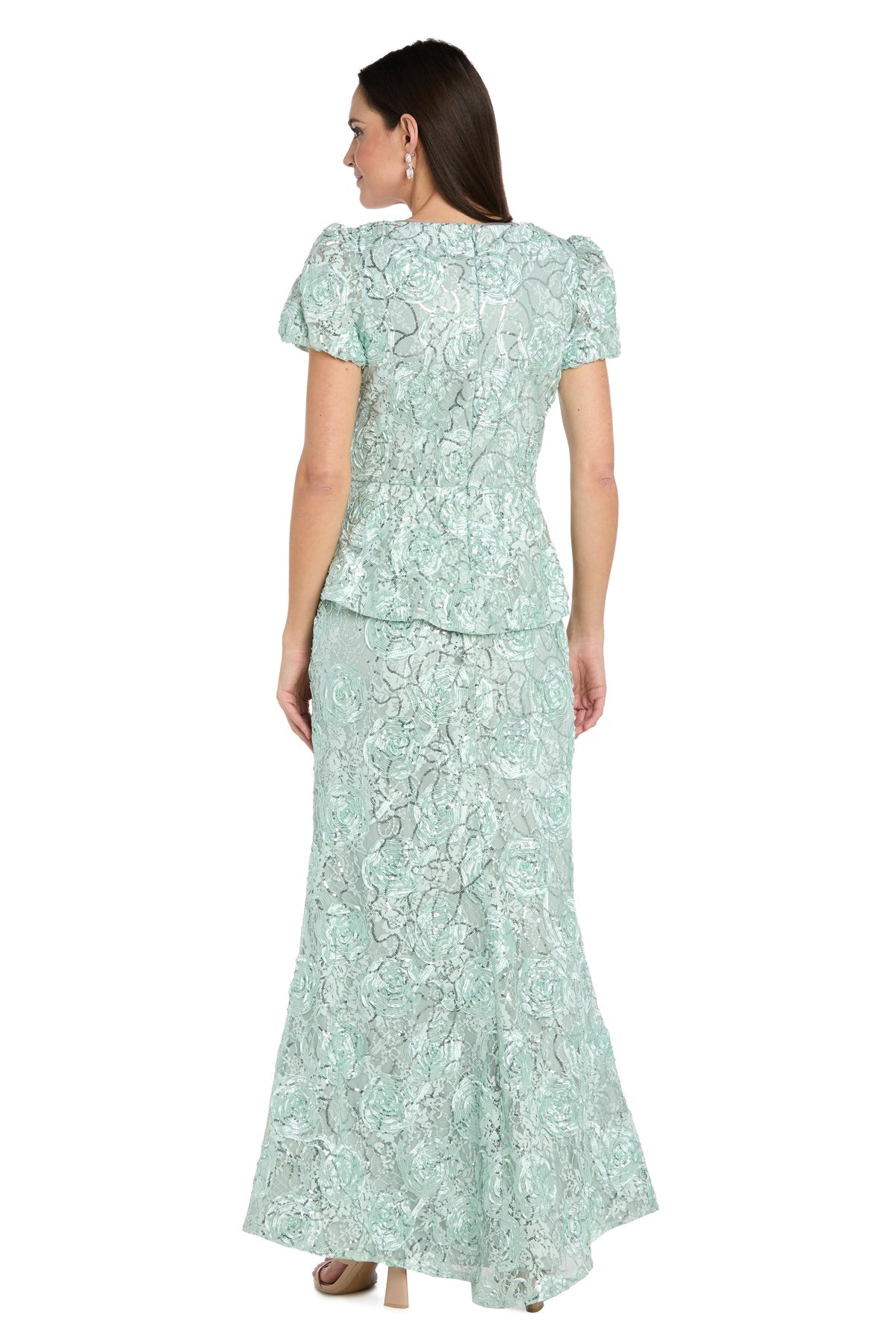 Sweetheart Neck Long Lace Formal Dress by R&M Richards 5016 in Sage