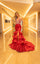 Prom Dresses Prom Long Mermaid Beaded Formal Dress Red