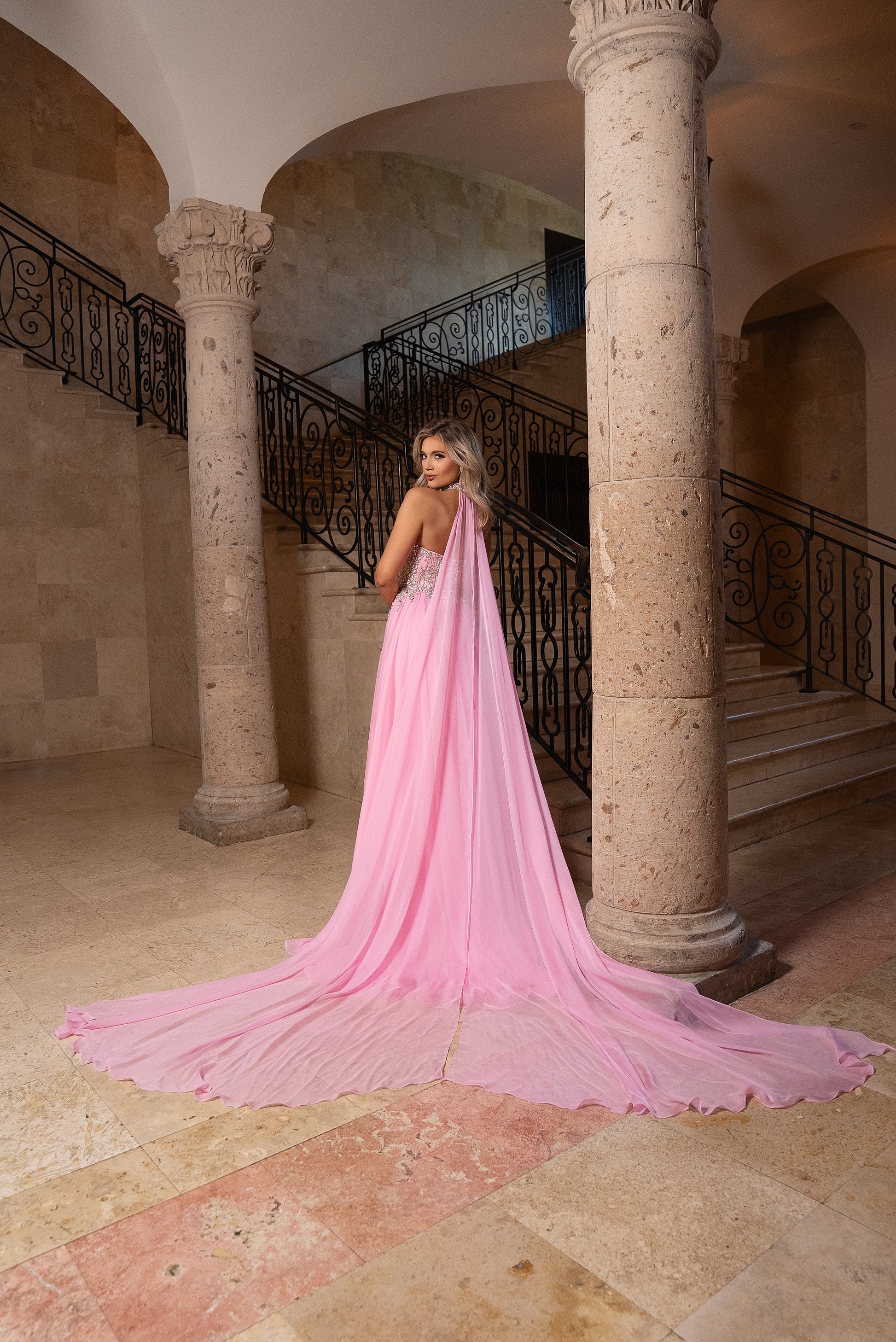 Rachel Allan 50362 A Line Slit Long Formal Prom Dress