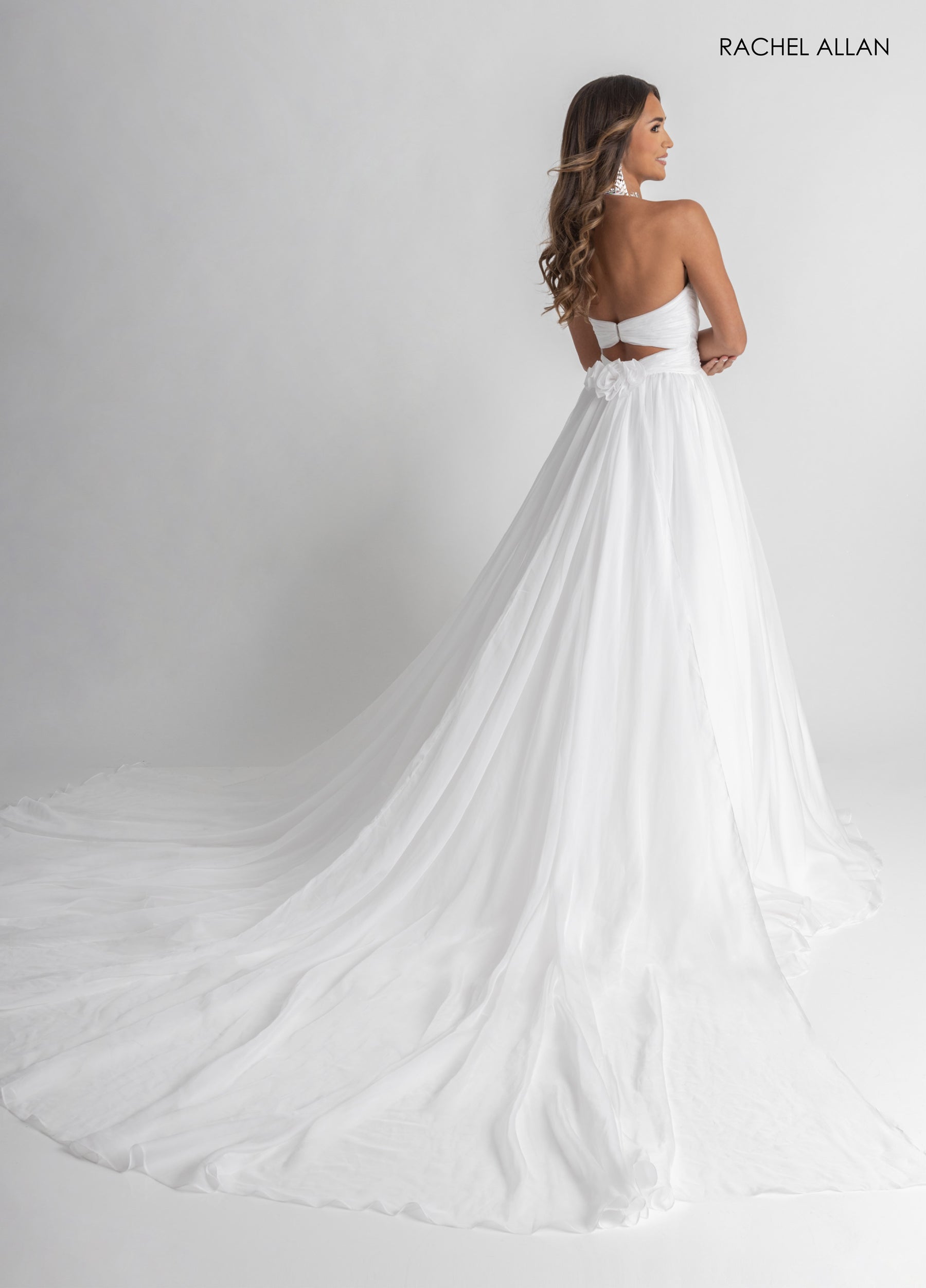 Wedding Dresses Long Beaded A Line Bridal Gown White