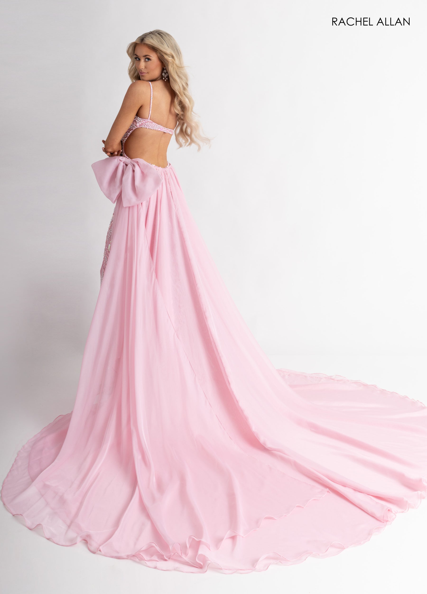 Jumpsuit Long Formal Evening Beaded Jumpsuit Pink White