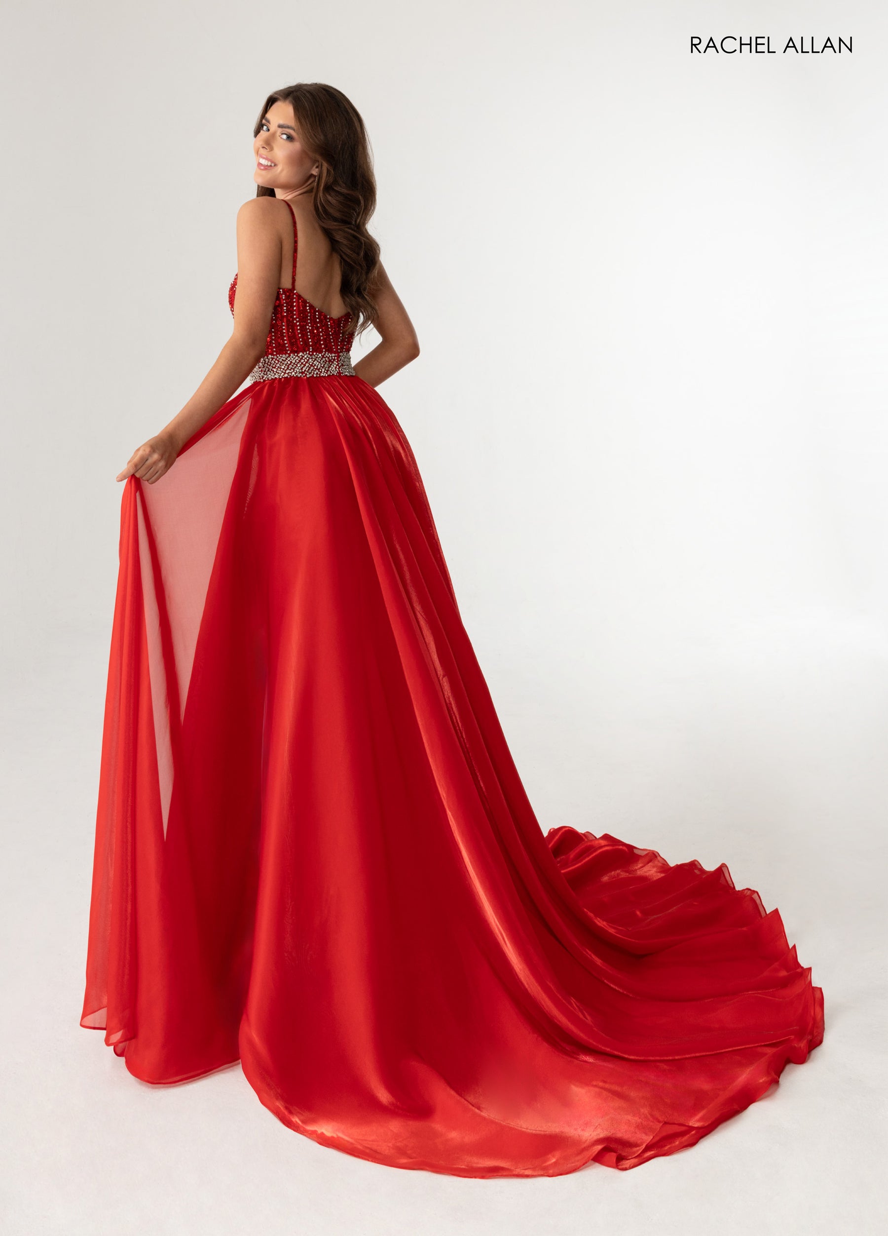 Jumpsuit Beaded Evening Mini Short Jumpsuit Red