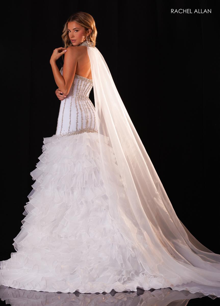 Strapless Curved Neck Floor-Length Tulle Prom Mermaid Rachel Allan 50429