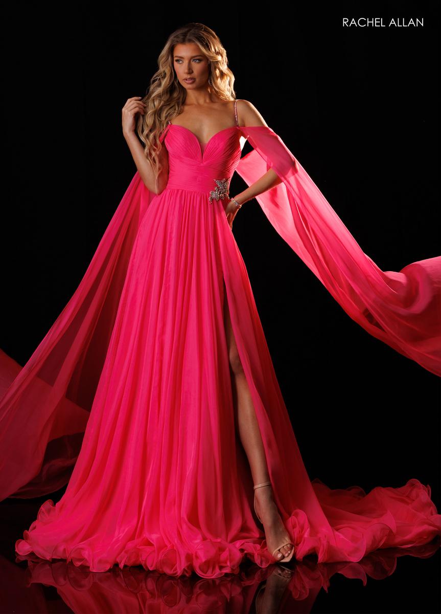 Sweetheart Floor-Length Chiffon Formal A-Line Rachel Allan 50444