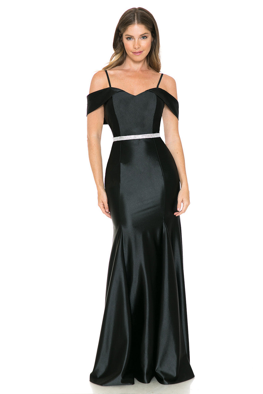 Prom Dresses Formal Long Mermaid Prom Dress Lenovia 5244 Black