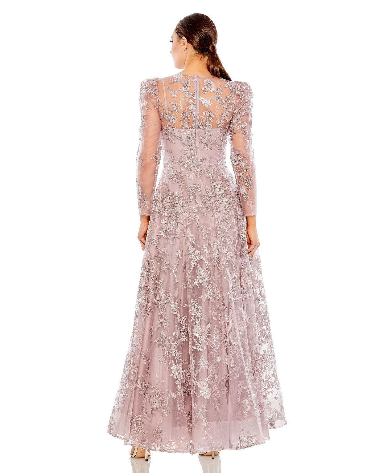 Mac Duggal 50664 Long Sleeve A Line Formal Evening Dress