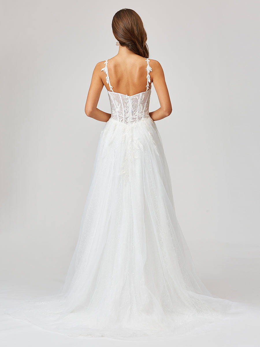 Lara Dresses 51042 Long Bridal Gown Lace Wedding Dress