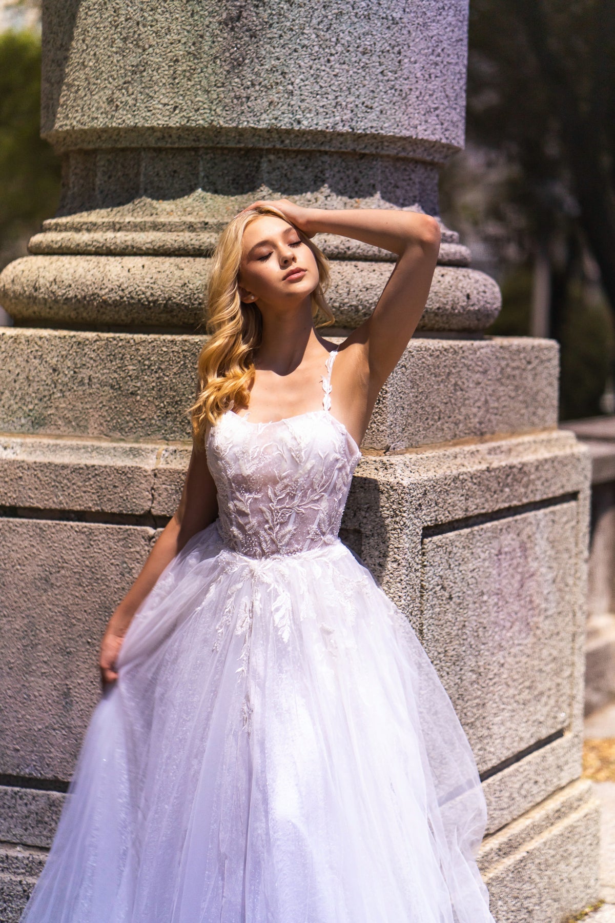 Lara Dresses 51042 Long Bridal Gown Lace Wedding Dress