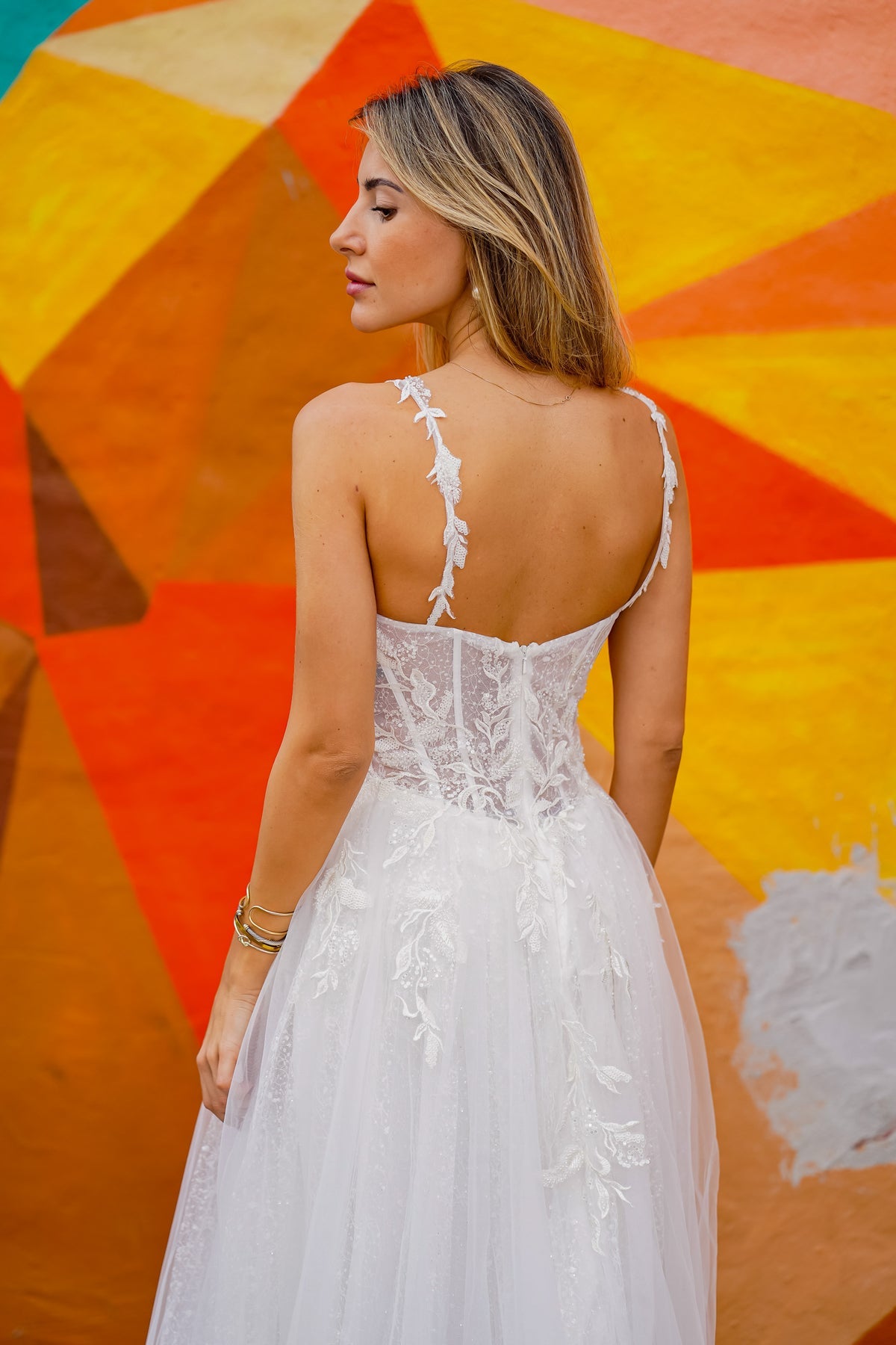 Lara Dresses 51042 Long Bridal Gown Lace Wedding Dress