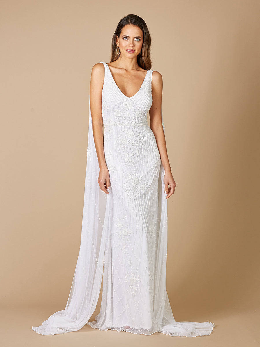Wedding Dresses Wedding Long Simple Dress Ivory