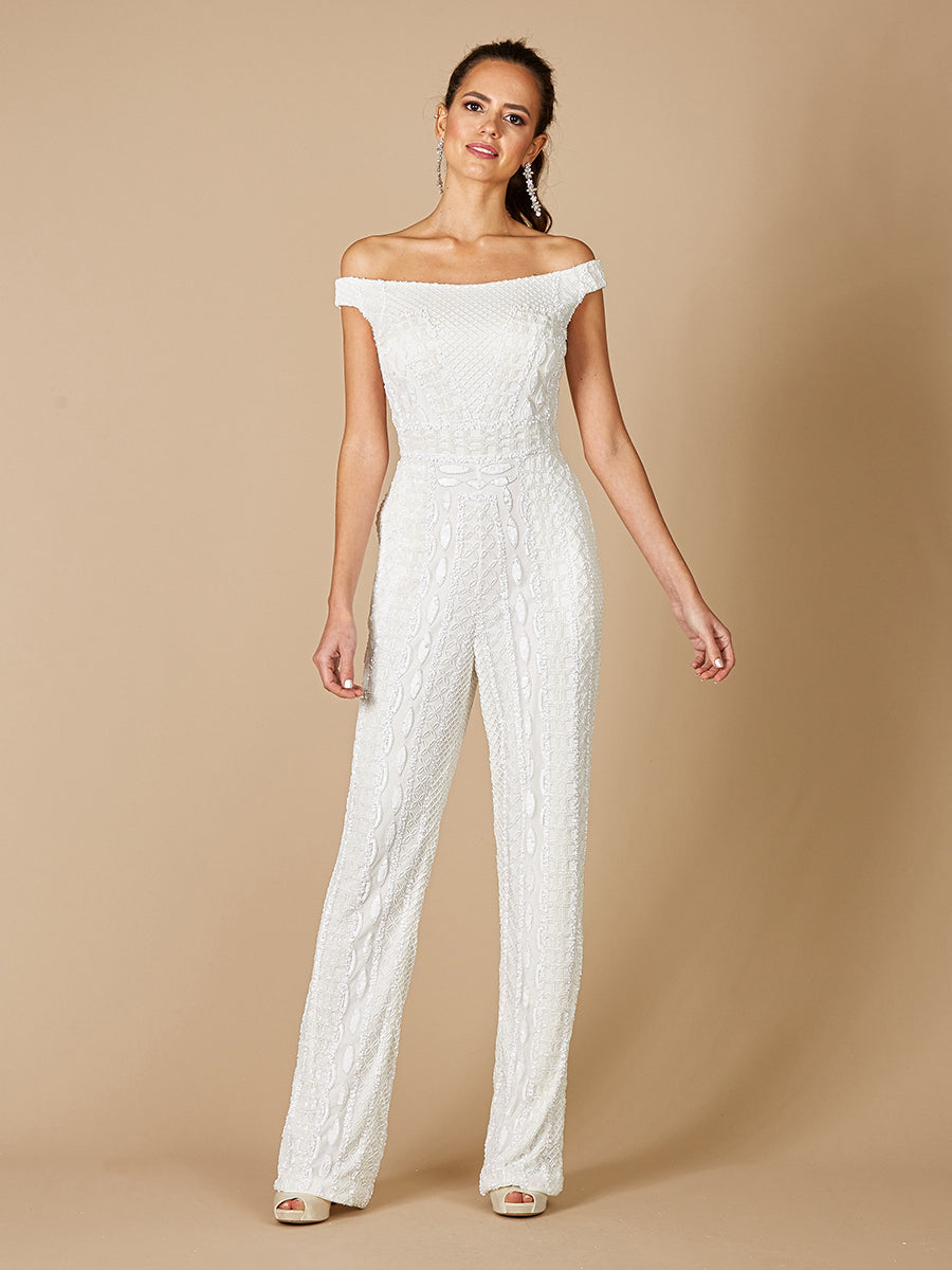 Lara Dresses 51060 Long Beaded Formal Jumpsuit
