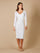 Wedding Dresses Beaded Knee Length Wedding Dress Ivory