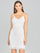Wedding Dresses Fitted Short Beaded Fringe Wedding Dress Ivory