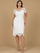 Cocktail Dresses Beaded Short Cocktail Knee Length Dress Ivory