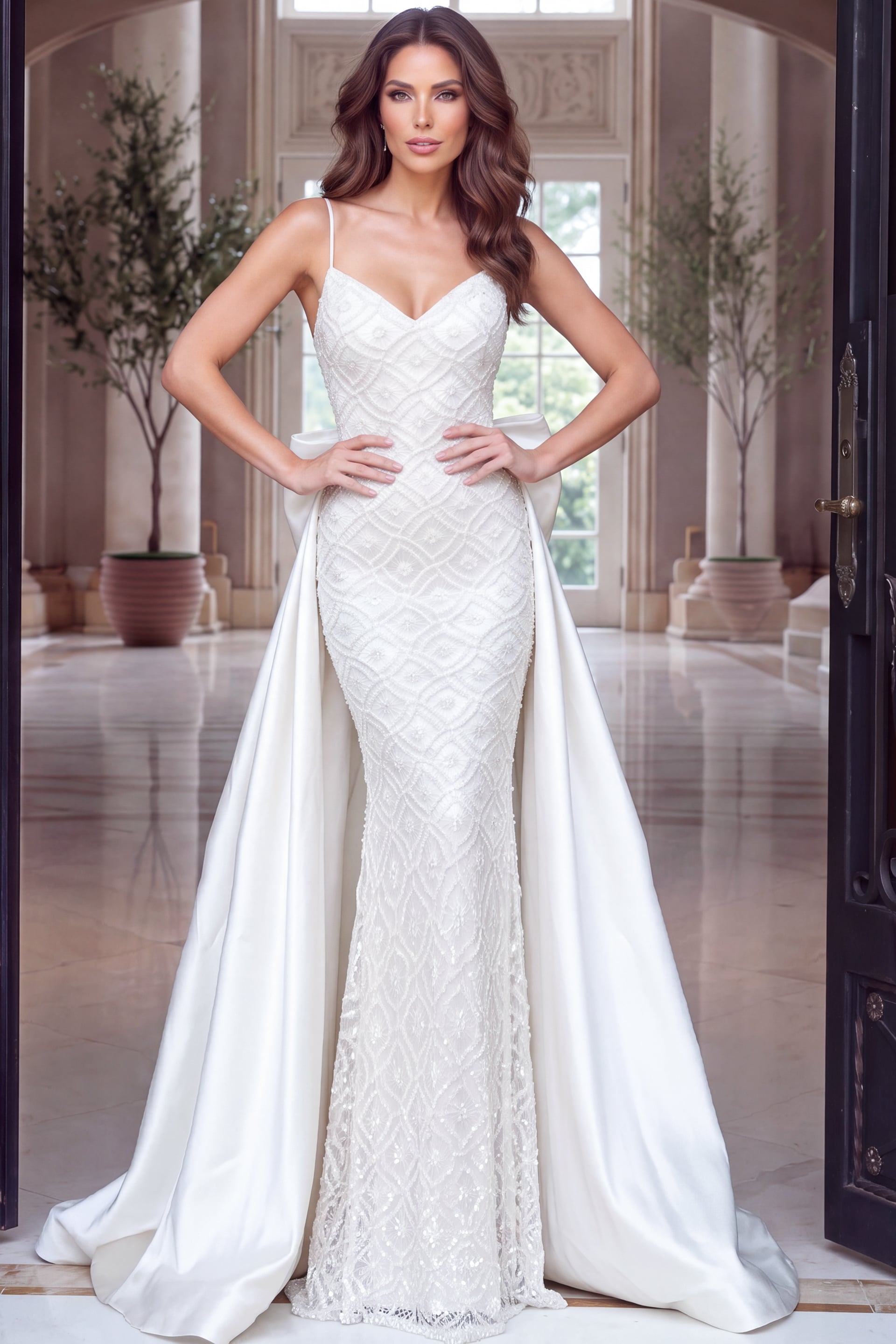 Sweetheart Floor-Length Lace Formal Mermaid Jovani 52343