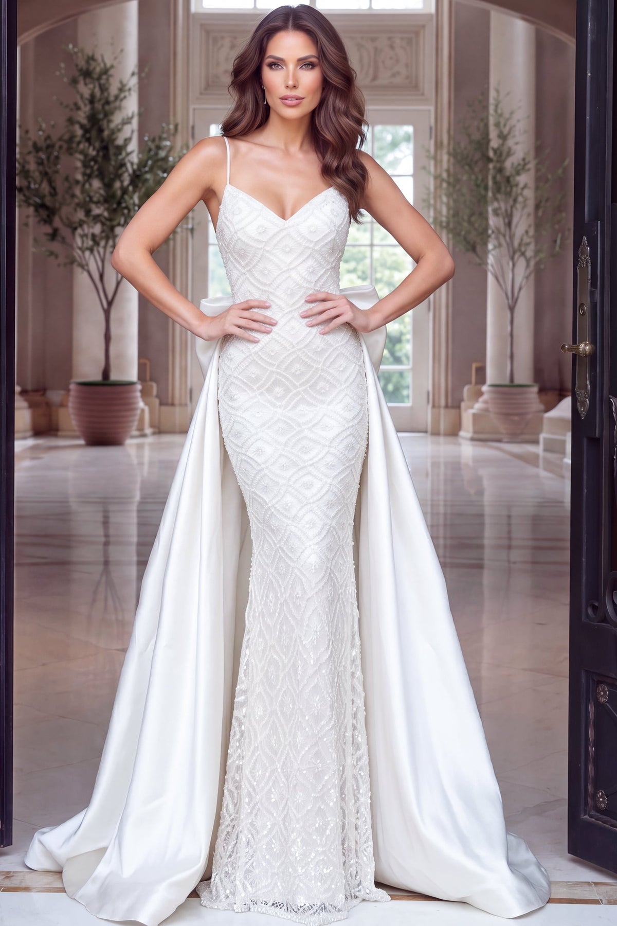 Sweetheart Floor-Length Lace Formal Mermaid Jovani 52343