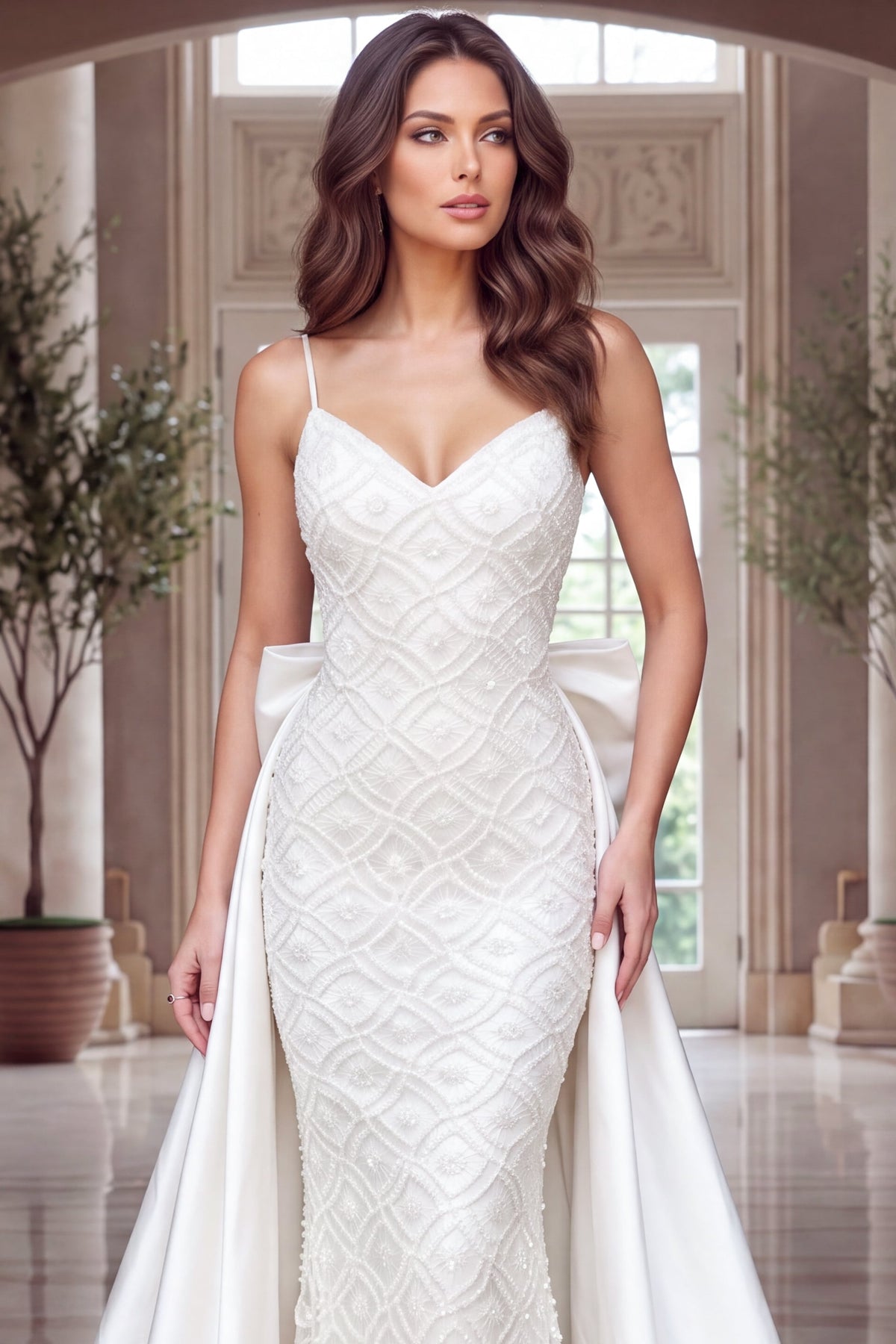 Sweetheart Floor-Length Lace Formal Mermaid Jovani 52343