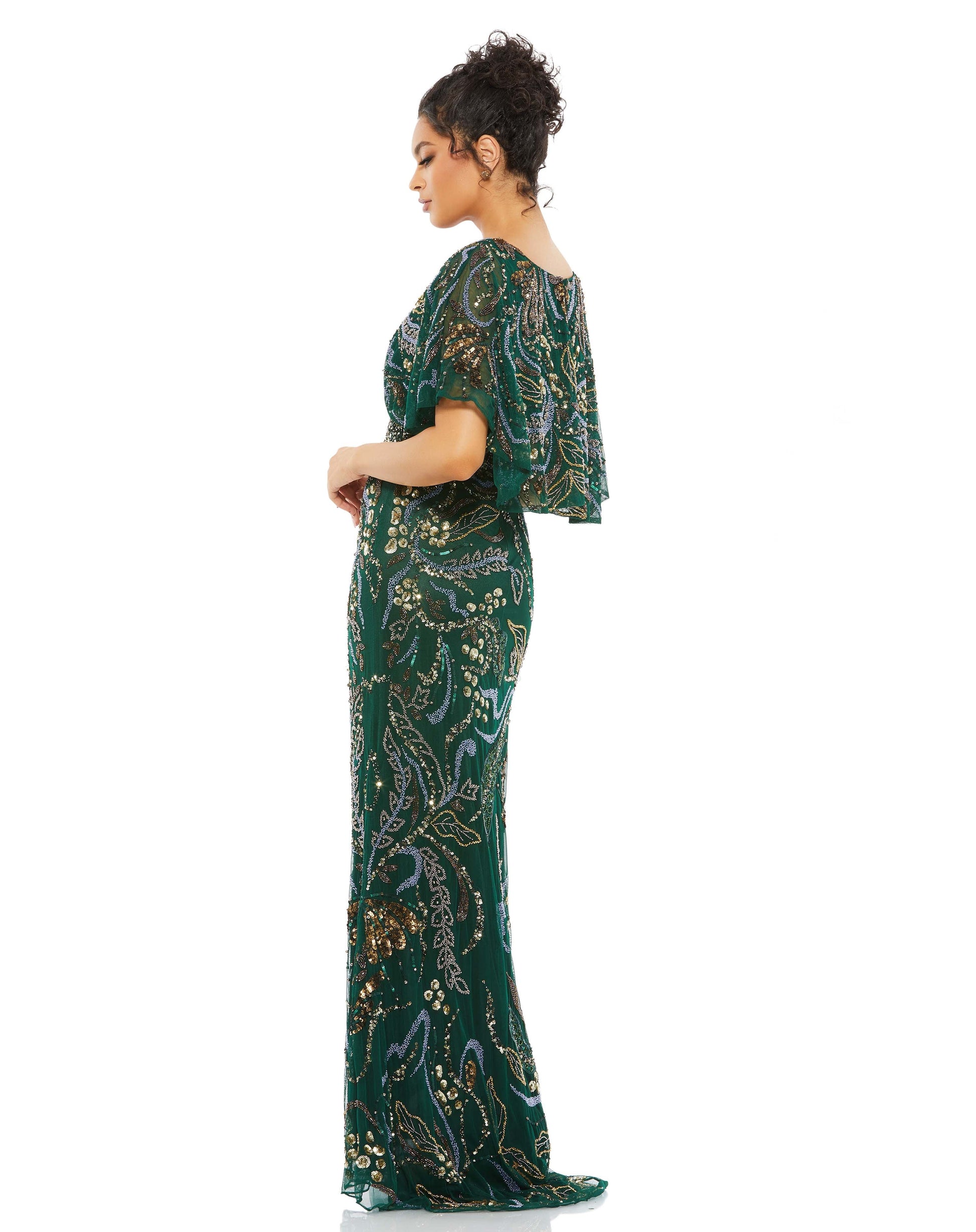 Mac Duggal 5239 Long Beaded Mother of the Bride Dress