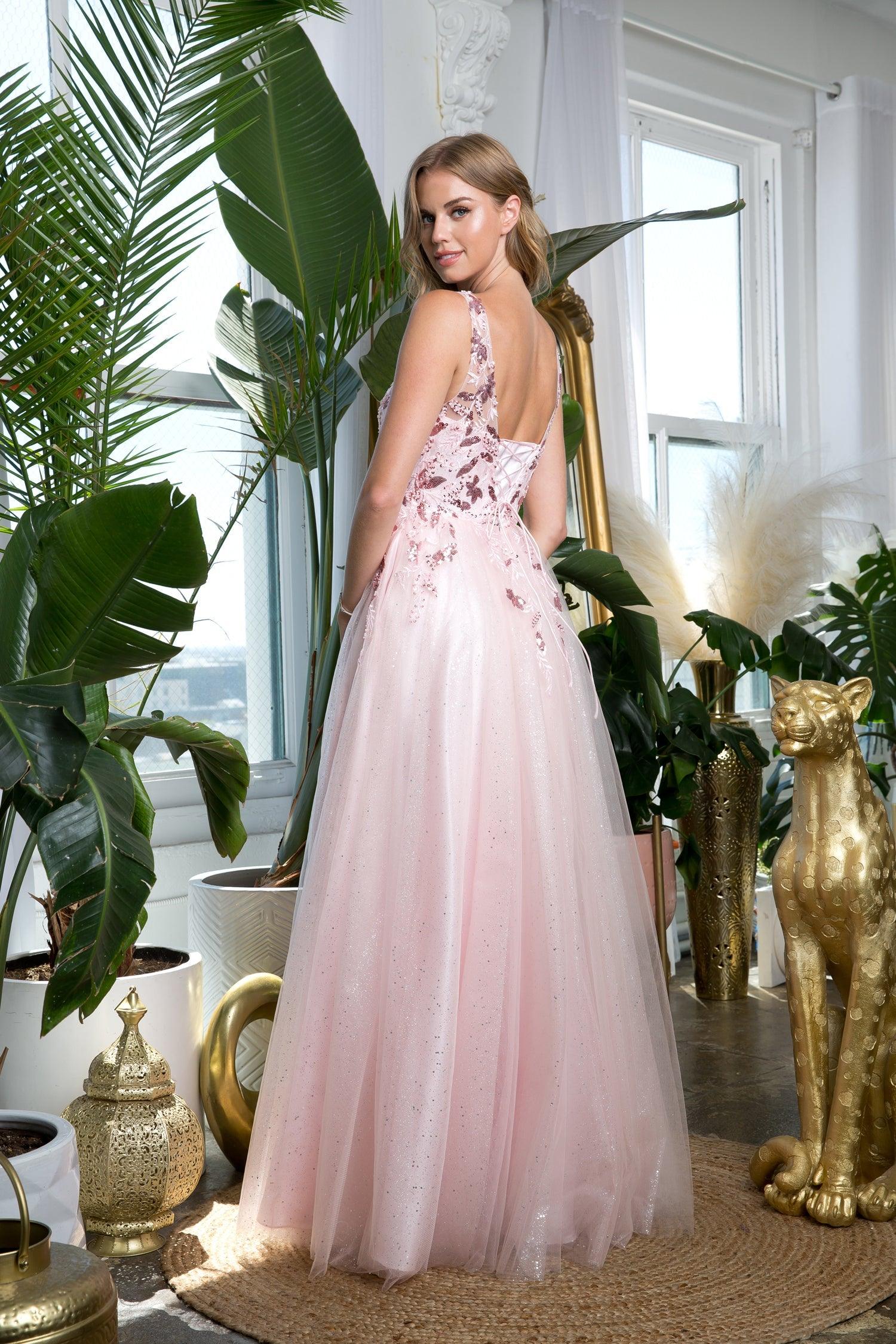 Eva Fashion 5244 Long Sleeveless Formal Prom Dress Sale