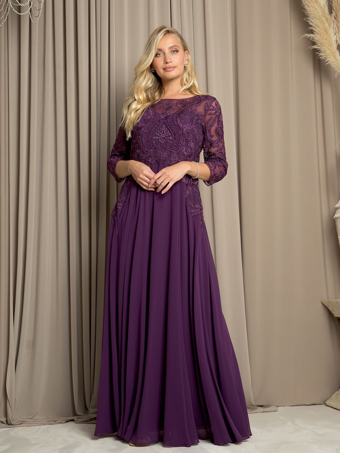 Eva Fashion 5248 Long Formal Mother of the Bride Dress