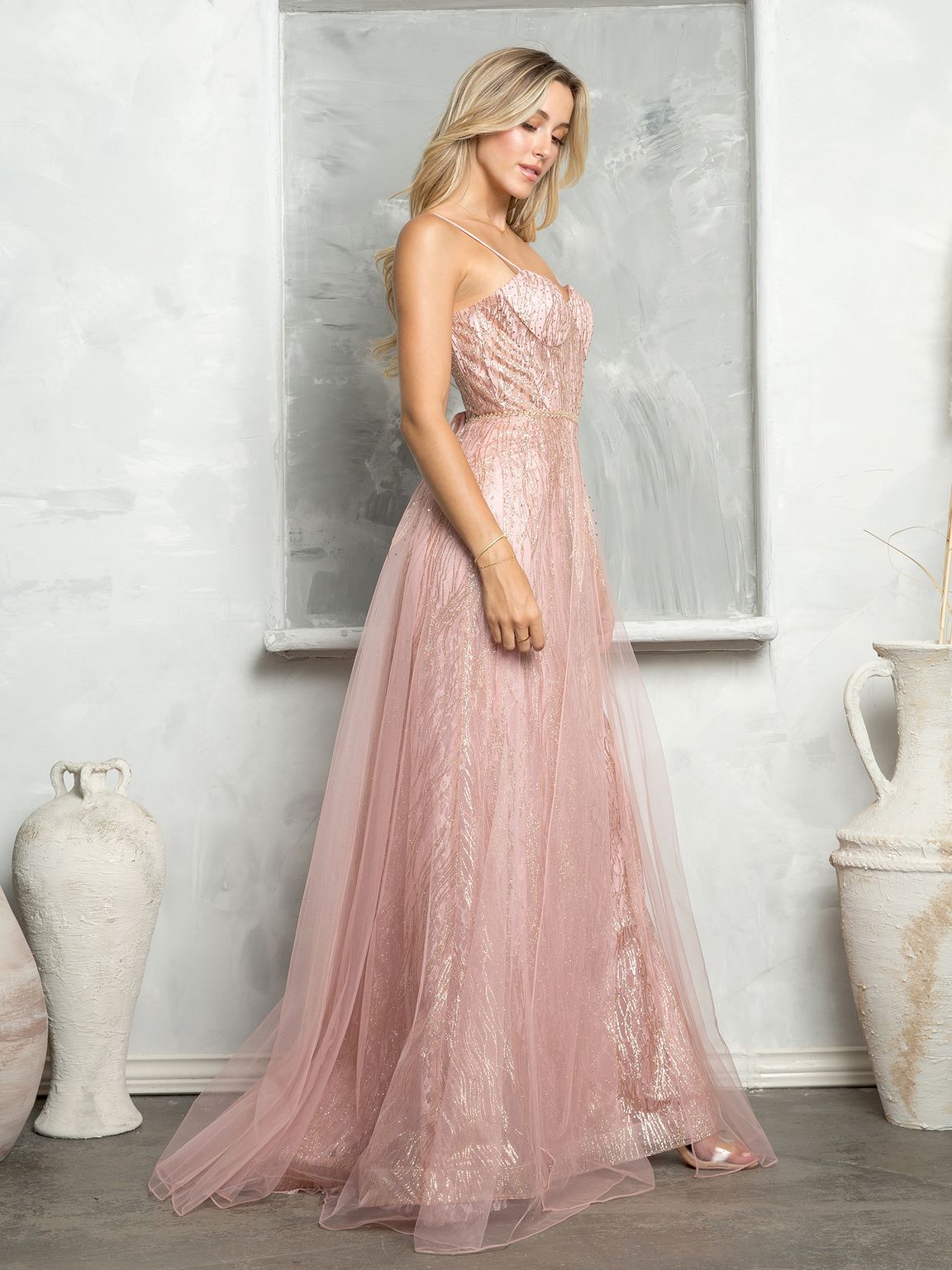 Eva Fashion 5252 Long Glitter Formal Prom Dress