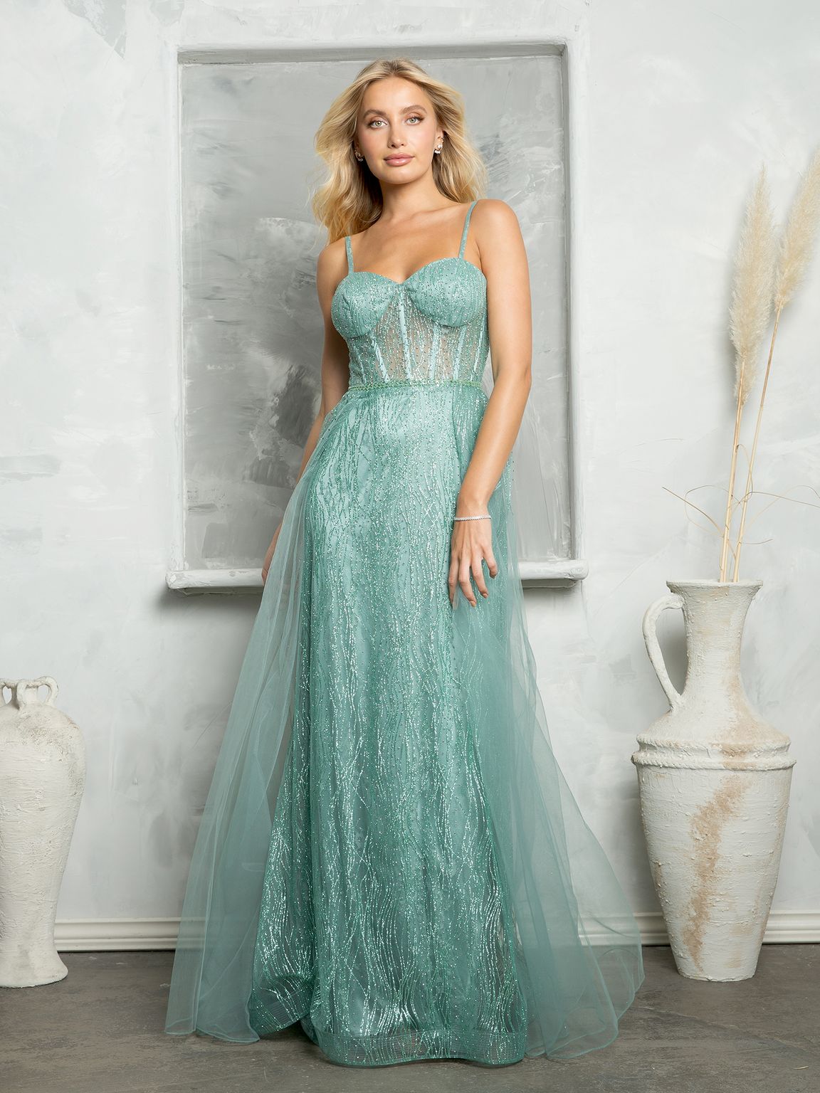 Eva Fashion 5252 Long Glitter Formal Prom Dress