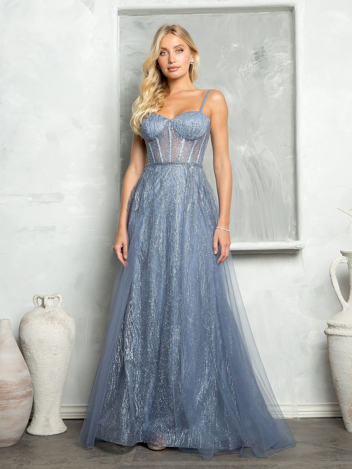 Eva Fashion 5252 Long Glitter Formal Prom Dress