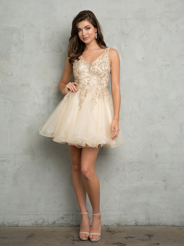 Eva Fashion 5267 Homecoming Short A Line Cocktail Prom Dress