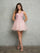 Cocktail Dresses Short A Line Ball Gown Cocktail Dress Dusty Rose