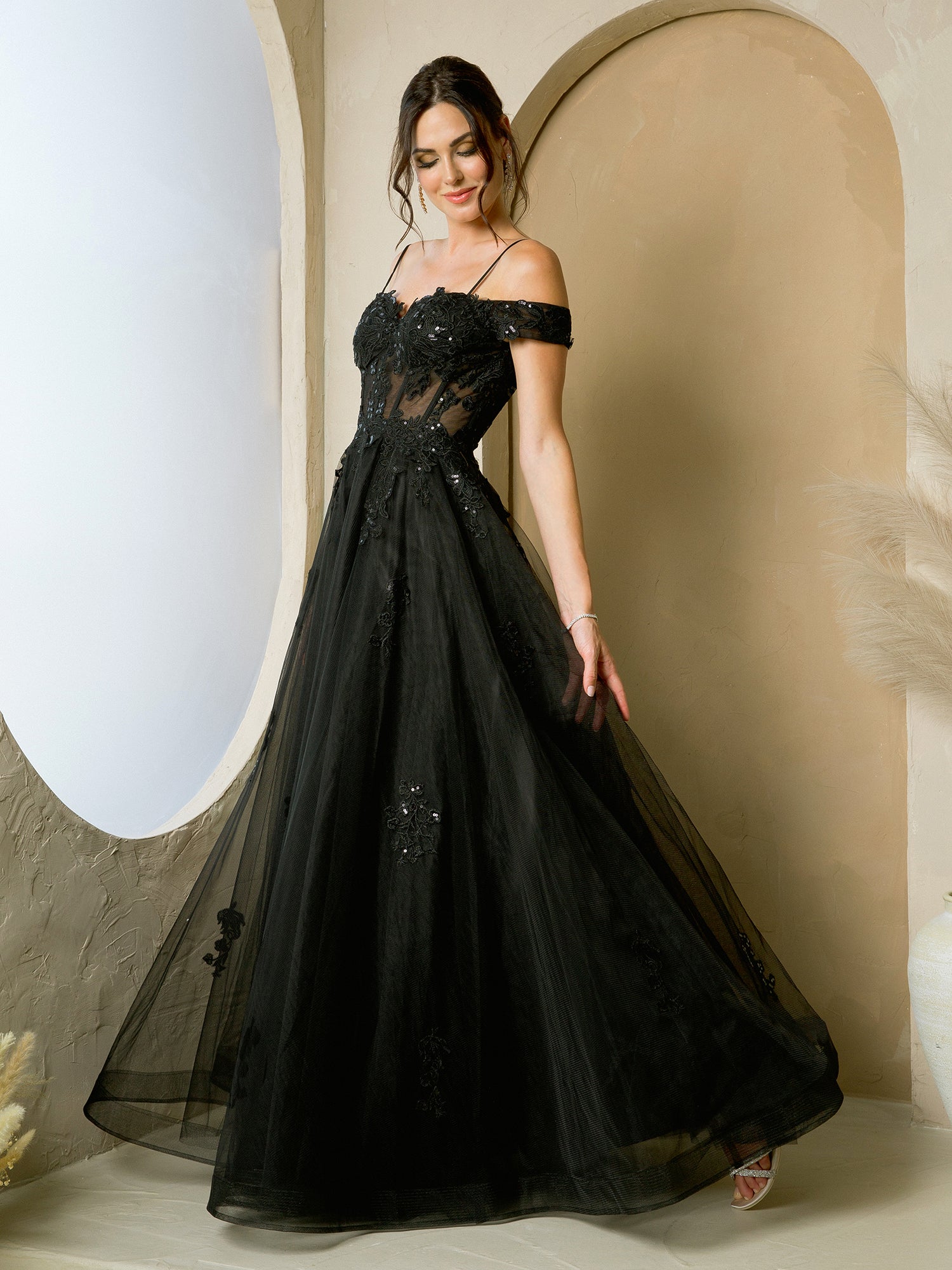 Eva Fashion 5270 Long A Line Formal Prom Dress