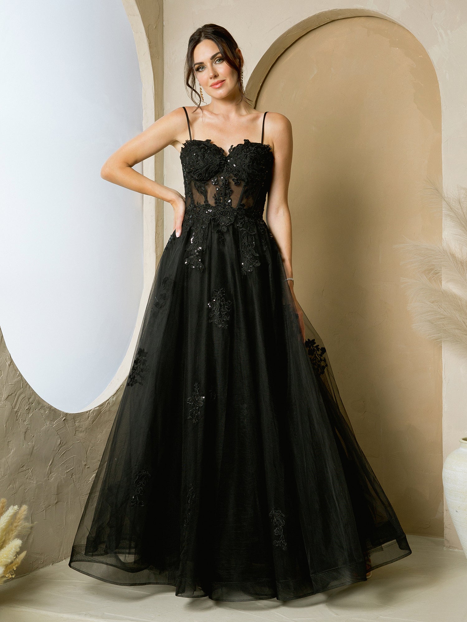 Eva Fashion 5270 Long A Line Formal Prom Dress