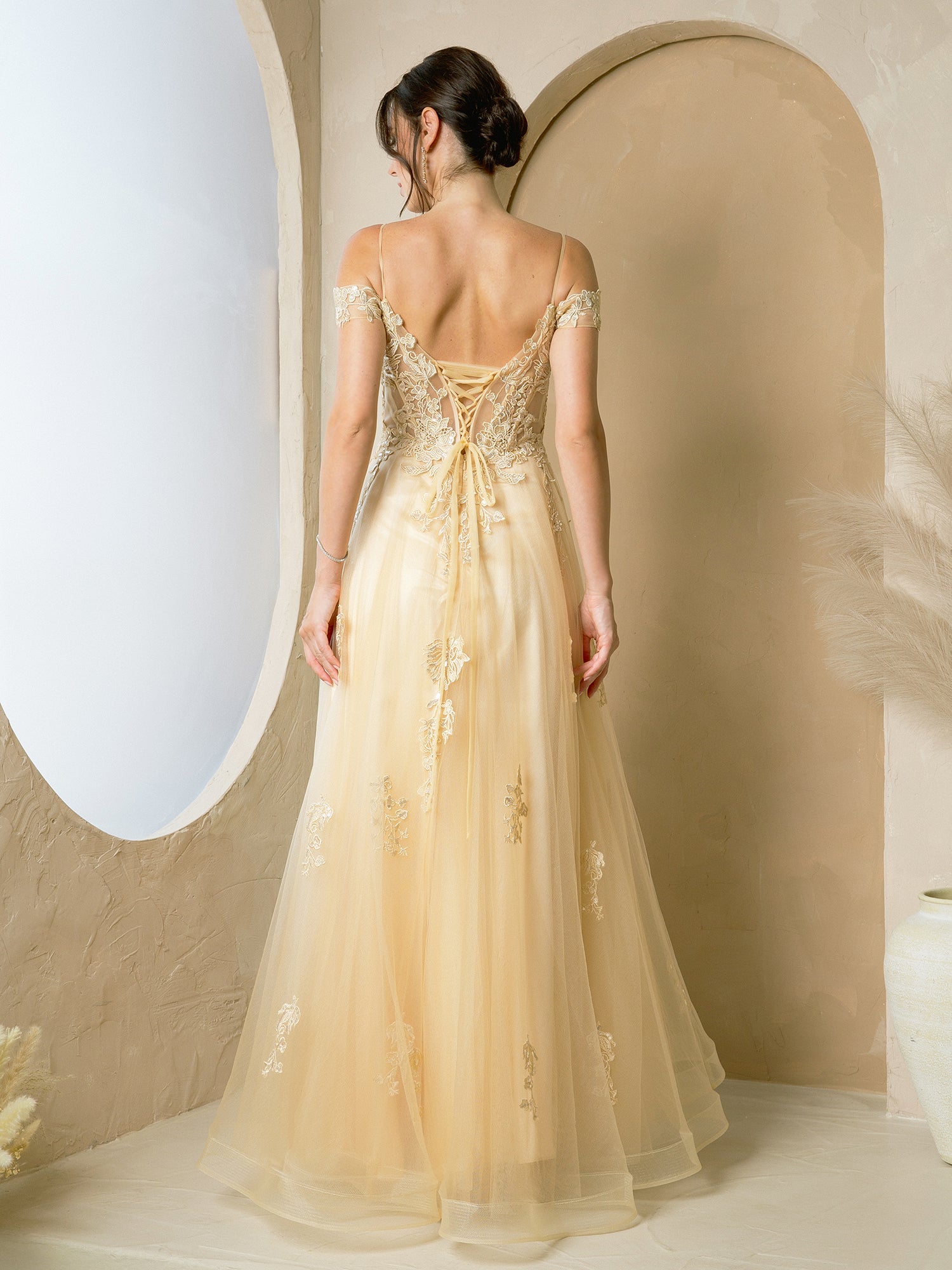 Eva Fashion 5270 Long A Line Formal Prom Dress