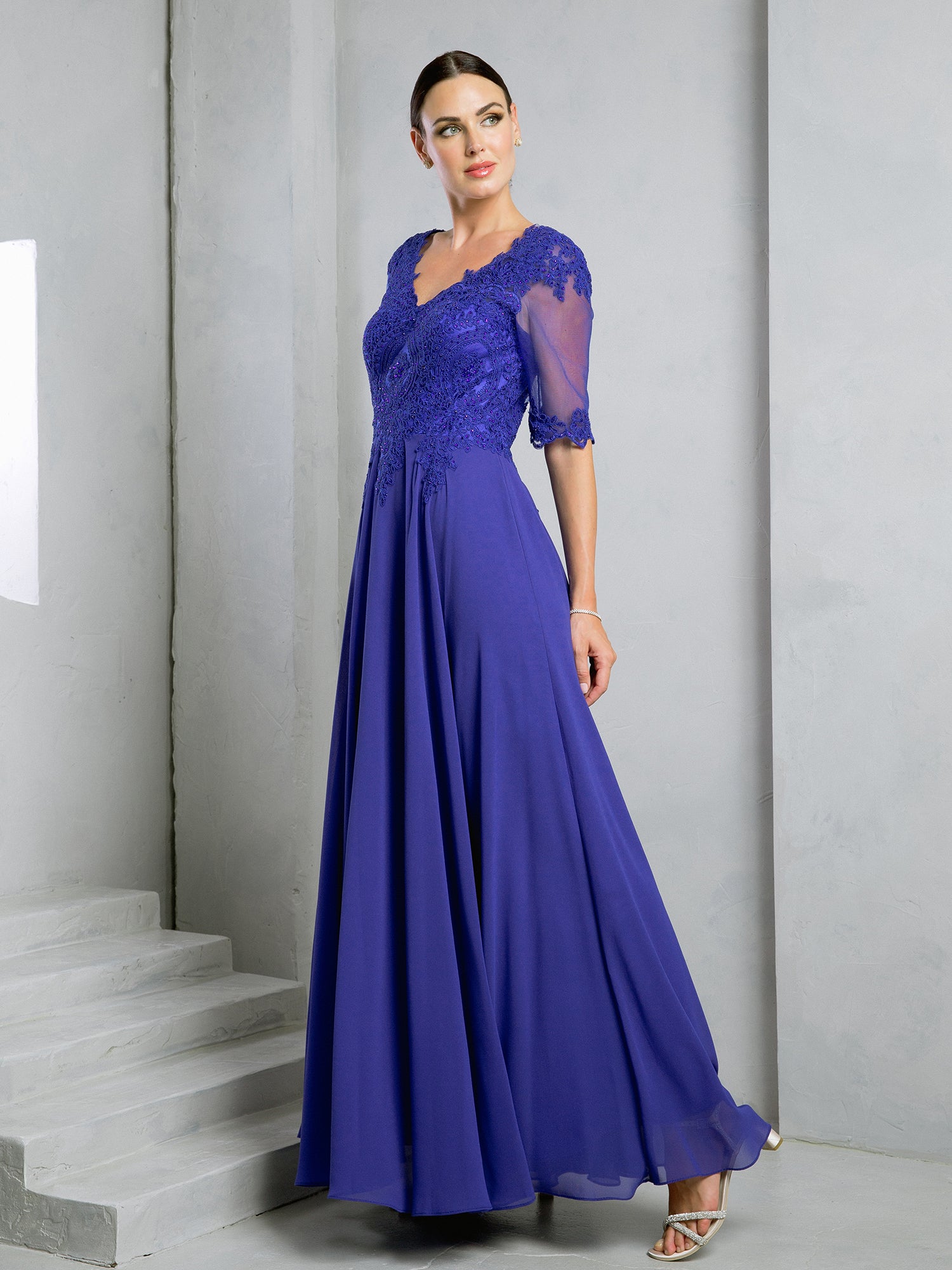 Eva Fashion 5271 Long Formal Mother of The Bride Dress
