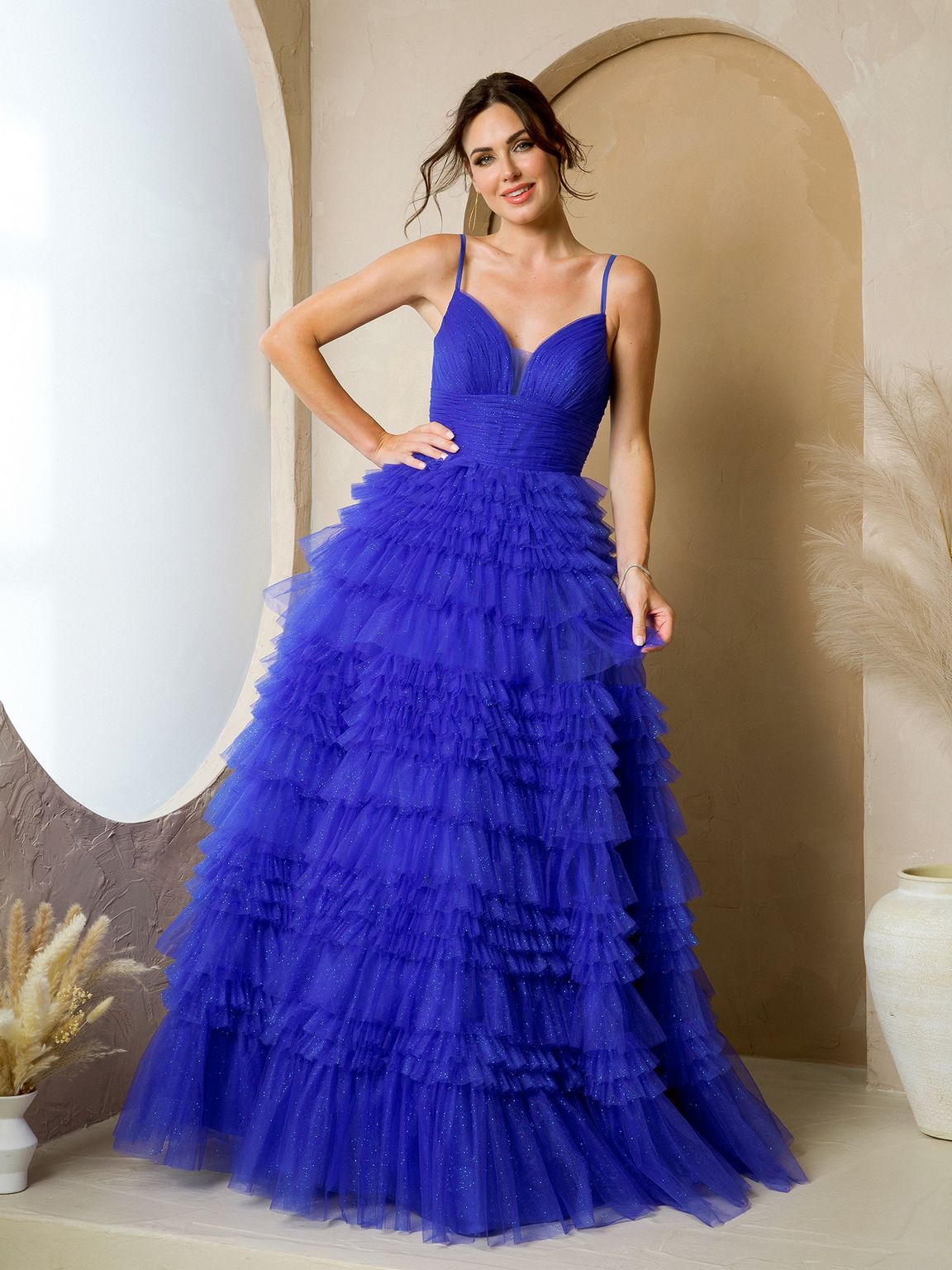 Eva Fashion 5272 Formal Long Glitter Ball Gown Prom Dress